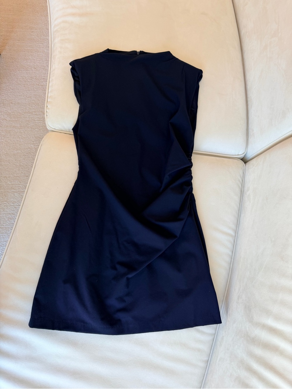 Classic Navy Sheath Dress - Sleek Sleeveless Design